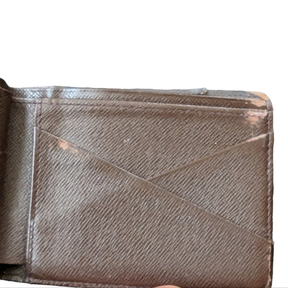 Louis Vuitton Portefeuille Marco Bifold Wallet Damier Ebene Canvas Brown Check - Picture 4 of 12